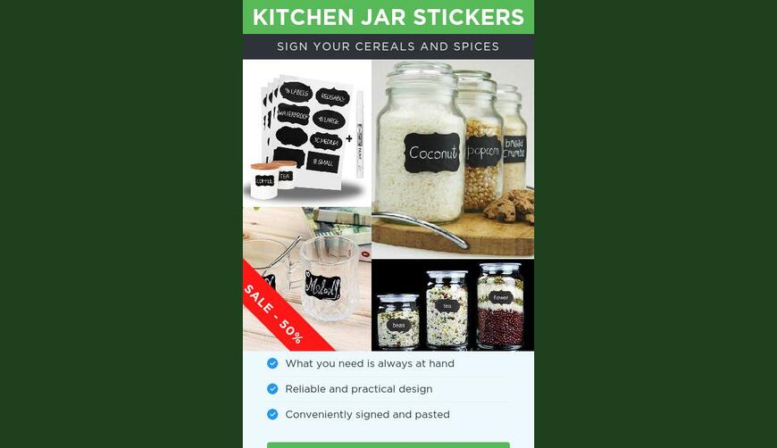 Kitchen Jar Stickers — наклейки для банок. Осторожно! Обман!!!