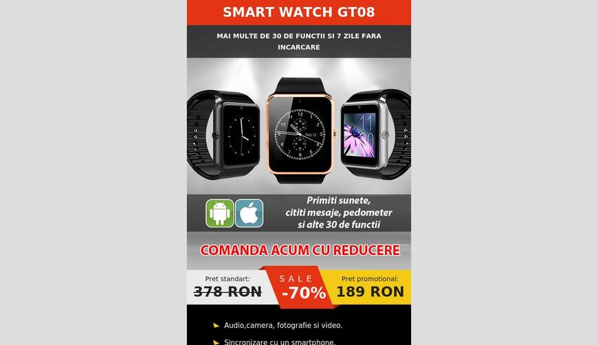 Смарт-часы Smart Watch GT08. Осторожно! Обман!!!